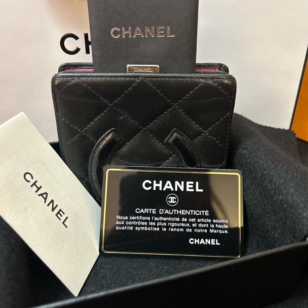Chanel Black Cambon Wallet Full Inclusion